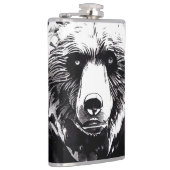 Flasques Ours Grizzly Sauvage Nature Esprit Libre Peinture (Droite)