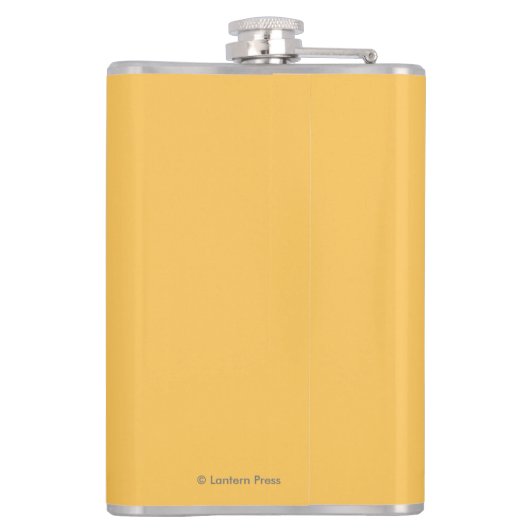 Flasques Ours noir dans la forêt - Anchorage, Alaska (Dos)