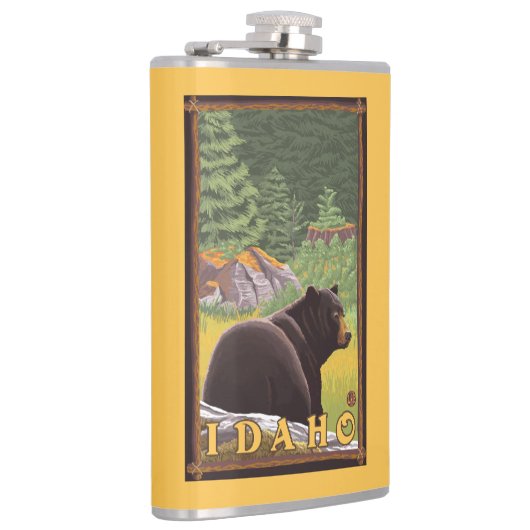 Flasques Ours noir dans la forêt - Idaho (Droite)