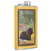 Flasques Ours noir dans la forêt - Juneau, Alaska (Droite)