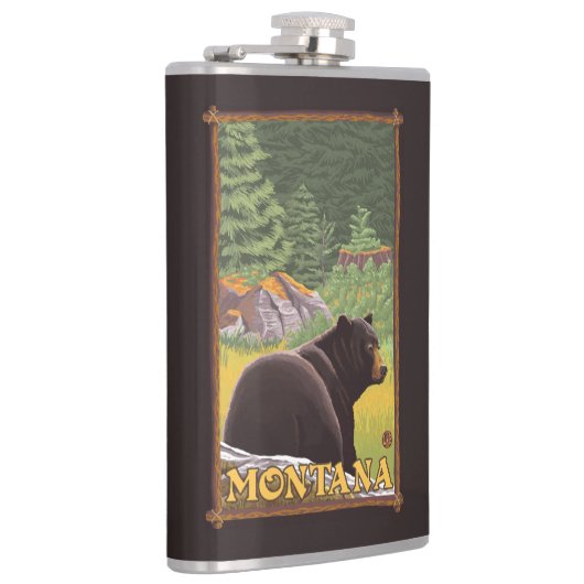 Flasques Ours noir dans la forêt - Montana (Droite)