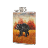Flasques Ours noir en forêt d'automne (Gauche)