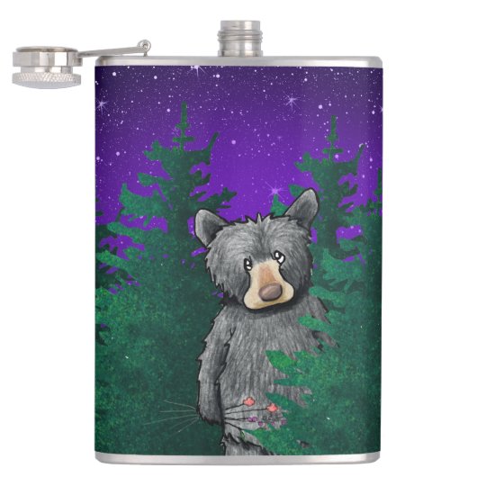 Flasques Ours noir KiniArt (Ouvert)