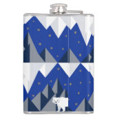 Flasques Ours polaire sur Iceberg Motif sans couture. (Dos)