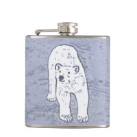 Ours polaire sur la peinture sur glace - Art origi