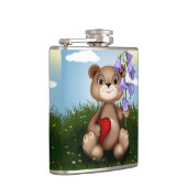 Flasques Ours tenant un bouquet de fleurs-30926 (Droite)