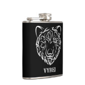 Flasques Ours tribal noir et blanc (Droite)