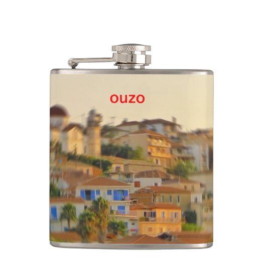 Flasques Ouzo - Vue Koroni (Devant)