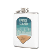 Flasques Padre Island National Seashore Texas Seaguls (Gauche)