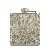 Flasques Paillettes dorées Crackle Moderne Chic Glamour Éti (Dos)