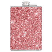 Flasques Paillettes roses scintillantes glamour  (Dos)