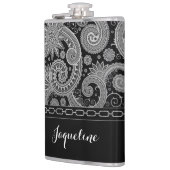 Flasques Paisley à chaînes noir (Gauche)