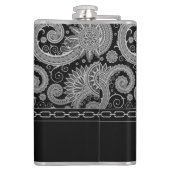 Flasques Paisley à chaînes noir (Dos)