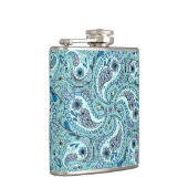 Flasques Paisley en bleu bébé (Droite)