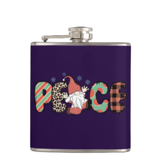 Flasques Paix Père Noël Gnome cadeau de Noël de Noël