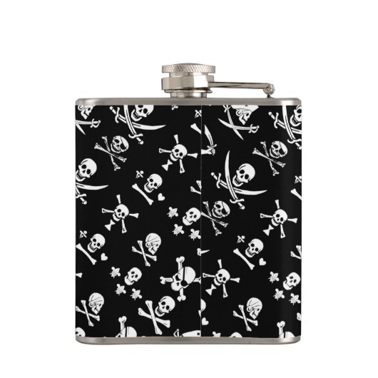 FLASQUES PÂLE DE PIRATES NOIRES, OBJETS TRAVERSÉS, ÉPINES (Dos)