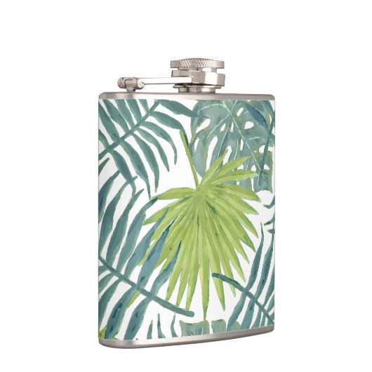 Flasques Palm Tree Fronds Peinture hawaïenne (Droite)