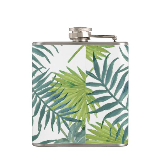 Flasques Palm Tree Fronds Peinture hawaïenne (Dos)