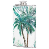 Flasques Palmier tropical : Motif de la jungle aquarelle. (Gauche)