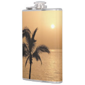 Flasques Palmiers et coucher de soleil romantique (Gauche)