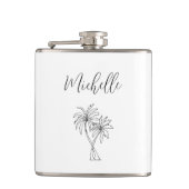 Flasques Palmiers tropicaux Élégant feuillage botanique (Devant)