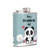 Flasques Panda Bébé Cute En Hiver Gris Neige (Droite)
