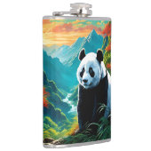 Flasques Panda dans la forêt de Bamboo sur /mountain (Droite)