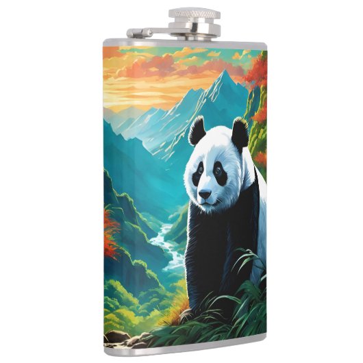 Flasques Panda dans la forêt de Bamboo sur /mountain (Droite)