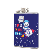 Flasques Panda ours astronaute fusée spatiale kawaii mignon (Gauche)