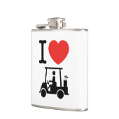 Flasques Panier de golf I Heart (Love) (Gauche)