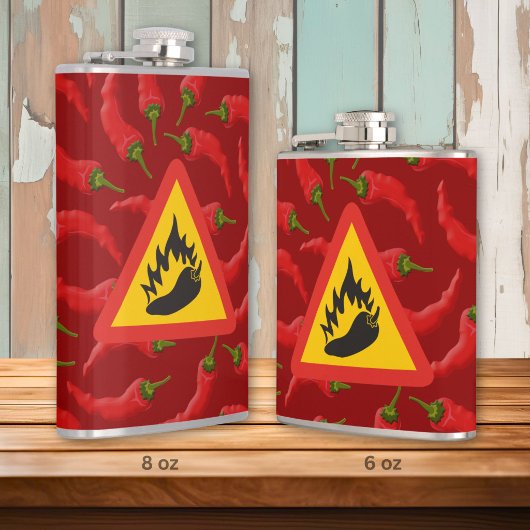 Flasques Panneau de danger de piment chaud