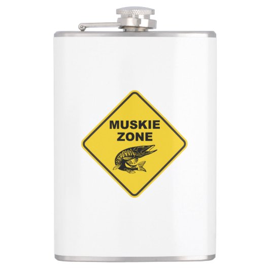 Flasques Panneau de la zone de pêche Muskie (Devant)