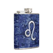 Flasques Panneau Leo Zodiac sur Camouflage numérique bleu (Droite)