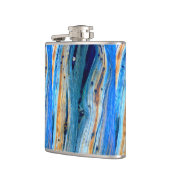 Flasques Panneaux patinés à grange bleue (Gauche)