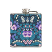 Flasques Pansies, oiseaux et papillons (Dos)