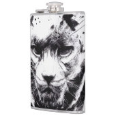 Flasques Panther Wild Nature Free Spirit Art Brush Peinture (Gauche)