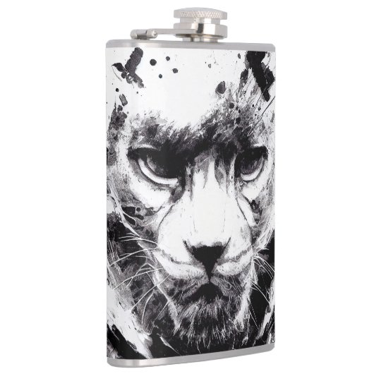 Flasques Panther Wild Nature Free Spirit Art Brush Peinture (Droite)