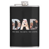 Flasques Papa légende cadeau avec 3 photo collage (Devant)