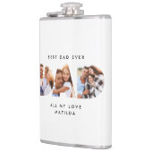 Flasques Papa photo typographie moderne cadeau enfant (Gauche)