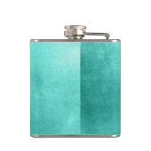 Flasques Papier fantaisie monogramme brillant turquoise (Dos)