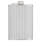 Flasques papier peint blanc et gris avec un motif (Devant)