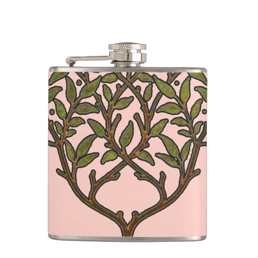 Flasques Papier peint frise d'arbre de William Morris (Devant)