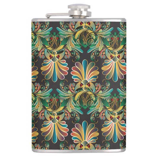 Flasques Papier peint Ornate Flower Luxury (Devant)