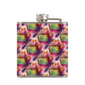 Flasques Papier peint vert et rouge abstrait (Dos)