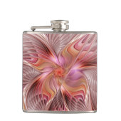 Flasques Papillon Abstrait coloré Imaginaire Fractal Art (Devant)