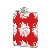 Flasques Papillon asiatique Japonais Conception Kamon (Gauche)