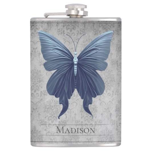 Flasques Papillon bleu à bijoux (Devant)