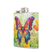 Flasques Papillon Bleu Orange ailes (Gauche)