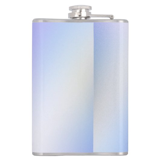 Flasques Papillon bleu violet Holographique Nom du monogram (Dos)