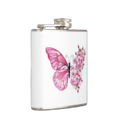 Flasques Papillon de fleurs avec Sakura rose (Droite)